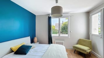 3 chambres, lit parapluie, Wi-Fi gratuit, draps fournis