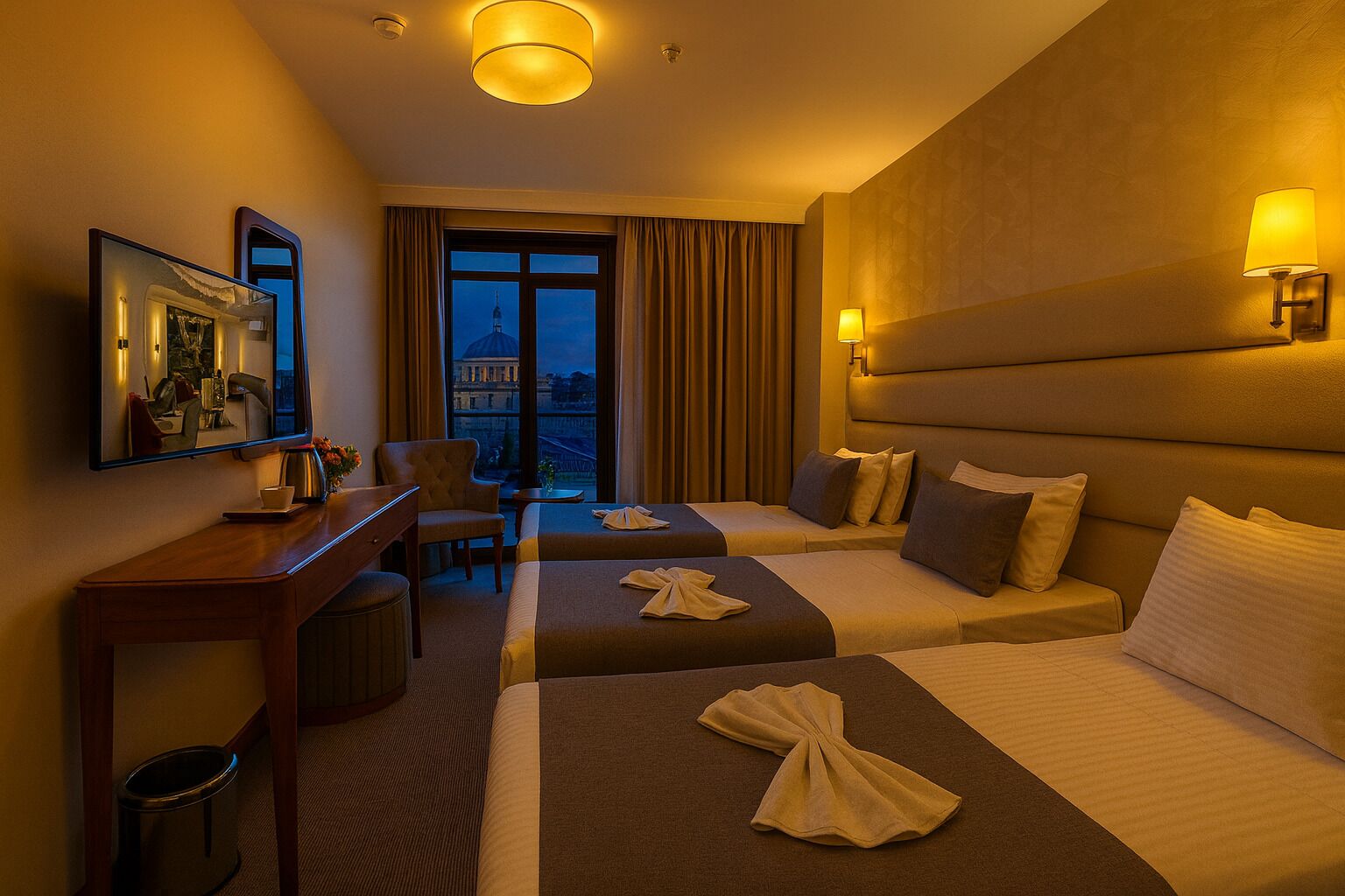 Triple Room with Balcony City View | Extérieur