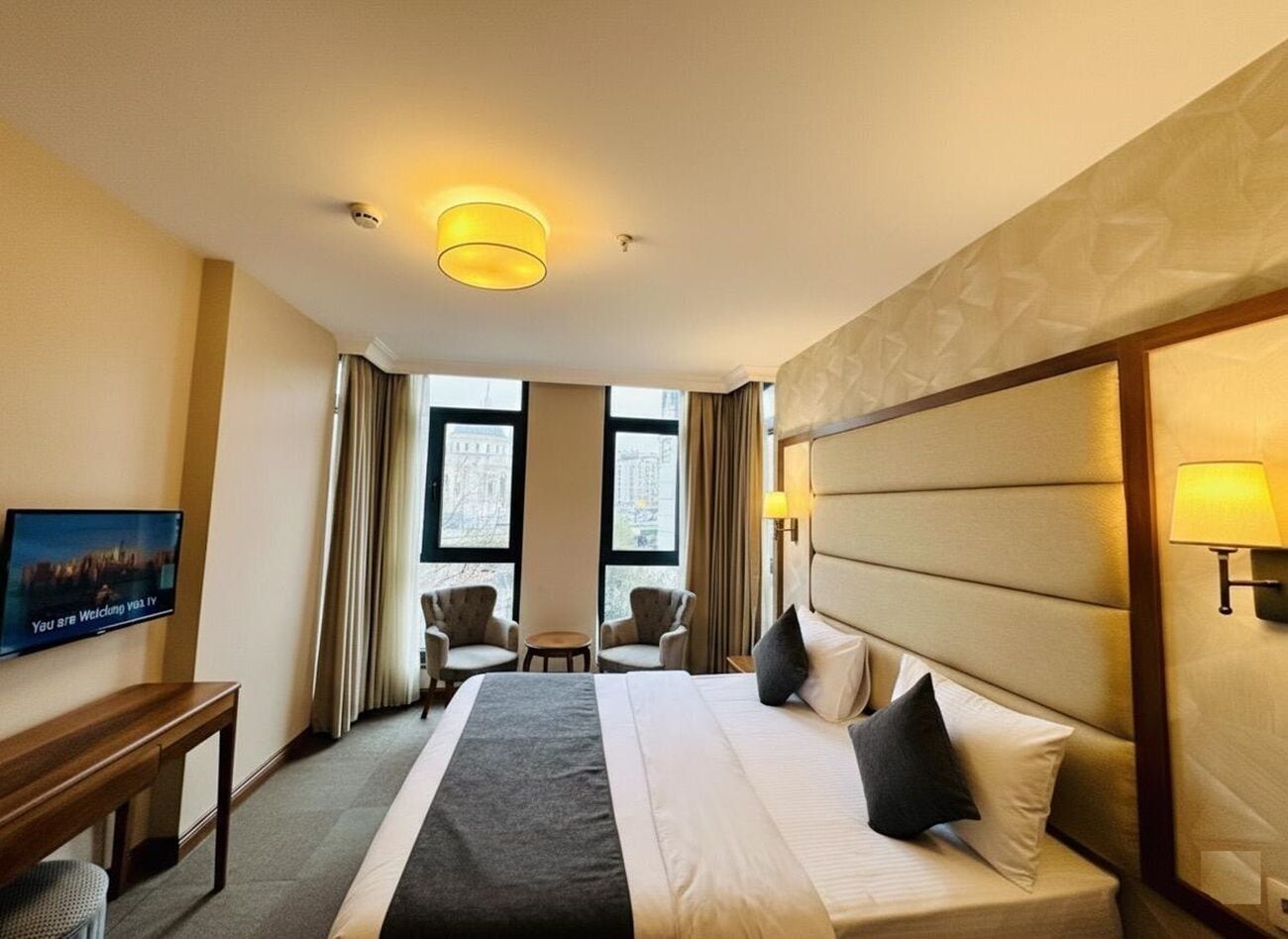 Deluxe King Room City View | Draps en coton égyptien, literie de qualité supérieure, minibar, bureau