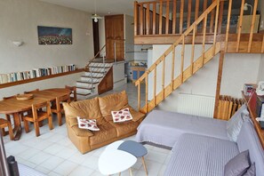 TV, DVD player, books, music library - LOFT CASA NEPITA TALLANO 72 m2 CLIM VUE GRANDIOSE furnished tourism 3 stars (Sainte-Lucie-de-Tallano)