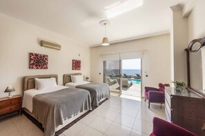 7 bedrooms, WiFi, bed sheets - Katina Beach Villa - Seven Bedroom Villa, Sleeps 14 (Peyia)