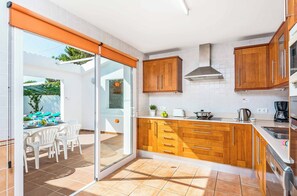 Fridge, microwave, oven, dishwasher - Villa Raquel Bosch - Four Bedroom Villa, Sleeps 7 (Ciutadella de Menorca)