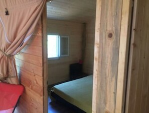 2 bedrooms, travel cot