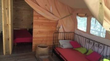 2 camere, culla da viaggio
