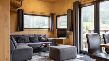 Televisión, chimenea