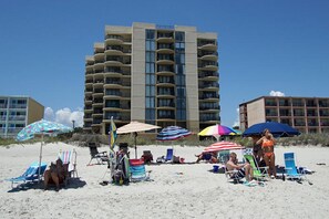 Accommodatie ligt op het strand