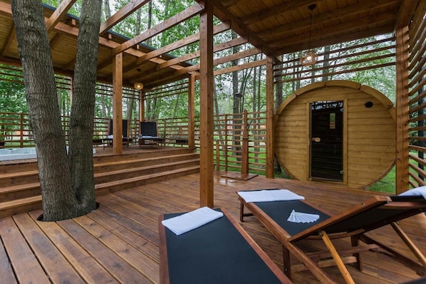 Terrace/patio - Holiday Home in Niechorze near Baltic Beach (Niechorze)