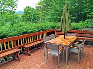 Outdoor dining - The Killington Cabin by Killington Vacation Rentals (Killington)