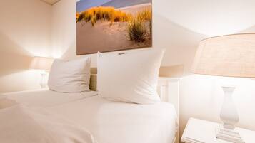 2 slaapkamers, een strijkplank/strijkijzer, gratis wifi, beddengoed