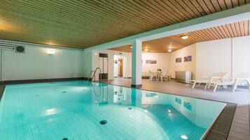 Indoor pool, a heated pool