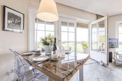 Panorama. Blick. Wattenmeer. Alte Mühle, Whg. 12 "polo Suite" Objekt-id: Thk/12