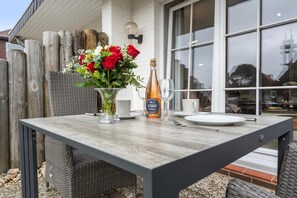 Outdoor dining - Stylish. Terrasse. Strandnah. Objekt-id: Hf/03 (Westerland)