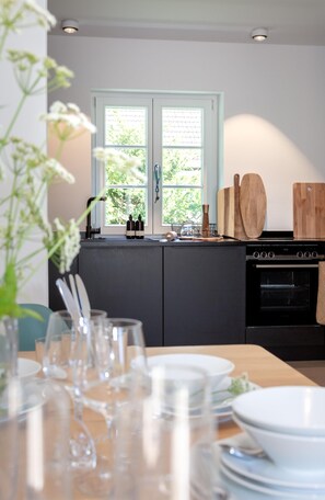 Kühlschrank, Ofen, Herdplatte, Geschirrspüler