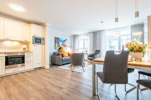 Interior - Dachterrasse. Stimmig. Zentral. Residenz Bismarck, Whg. 17 Objekt-id: Hrb/17 (Westerland)