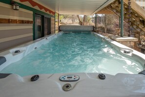 Terrace/patio - Cozy Lakefront Escape w/ Sauna, Swim Spa & Views (McHenry)
