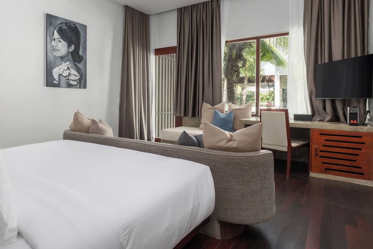Two-Bedroom Family Suite + Free Laundry + Mini-Bar + Airport Pick-Up | Italienske Frette-laken og sengetøy av topp kvalitet