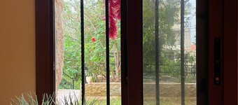 A renovated historic rock house with two vaults