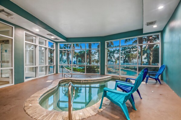 Indoor pool, a heated pool - Legacy Tower I #802 - 2 bedroom condo facing the Gulf! (Gulfport)