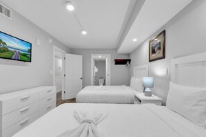 2 bedrooms, iron/ironing board, bed sheets