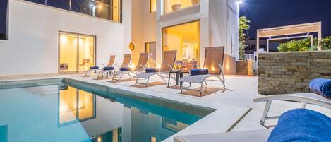 A heated pool