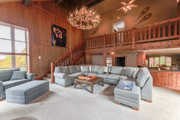 TV, fireplace, video games