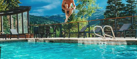 Una piscina riscaldata