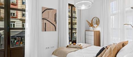 1 室のベッドルーム、アイロン / アイロン台、WiFi (無料)、ベッドシーツ