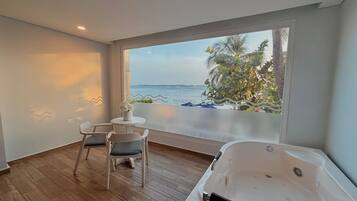 Superior Double or Twin Room, Hot Tub, Sea View | In-room safe, free WiFi, bed sheets