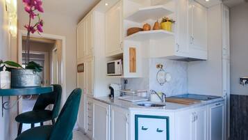 KĂŒhlschrank, Mikrowelle, Herdplatte, GeschirrspĂŒler