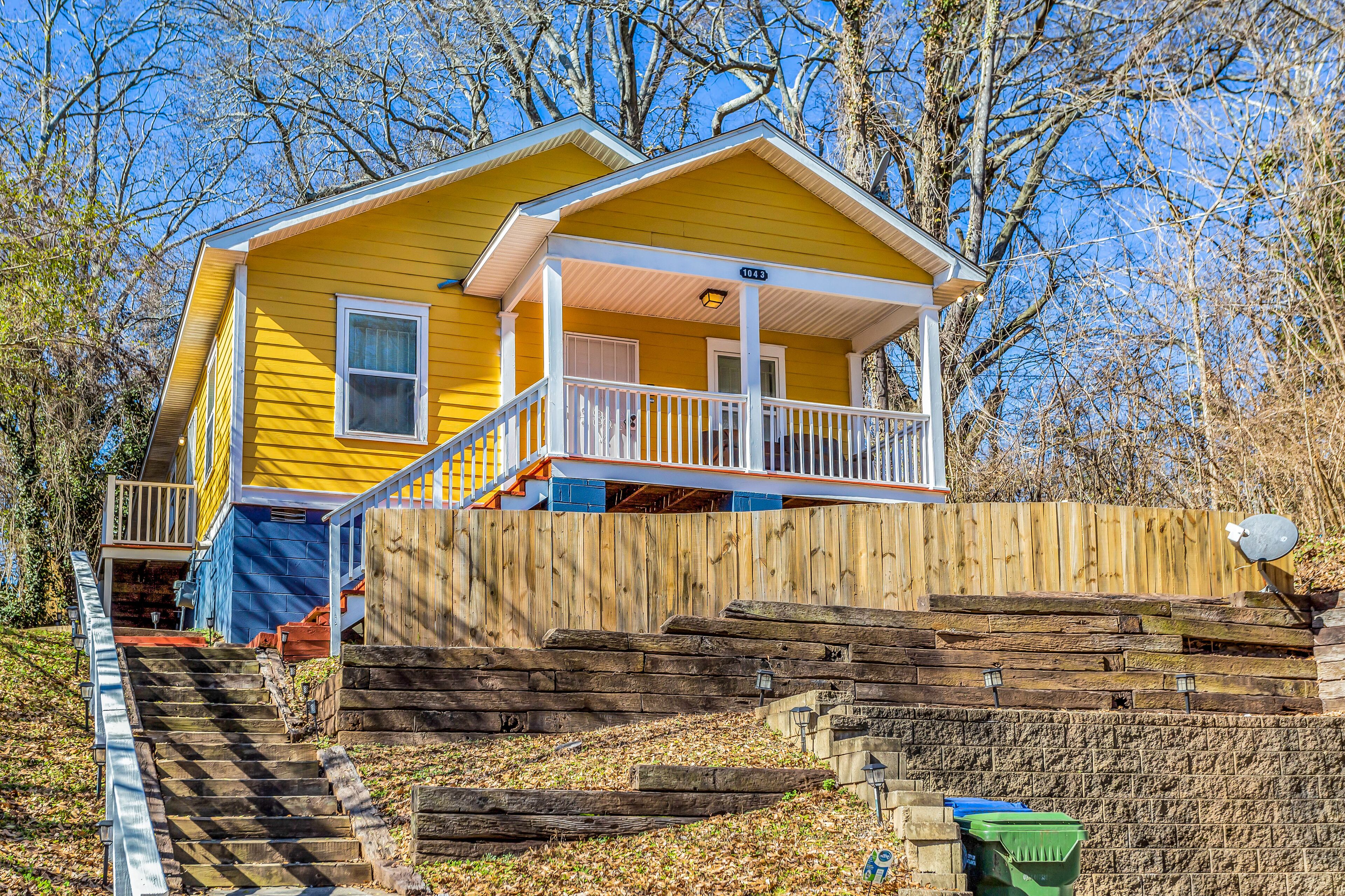 Charming dog-friendly home with balcony, central AC, & washer/dryer