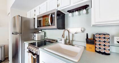 Incredible condo with fireplace, kitchen, balcony & W/D - dog-friendly