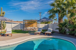 Udendørs pool, opvarmet pool