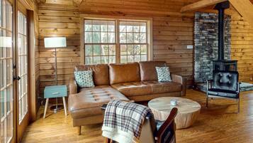 Televisión, chimenea, libros y servicios de streaming