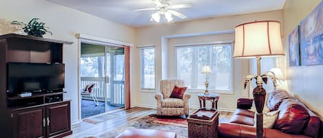 Una televisión, libros