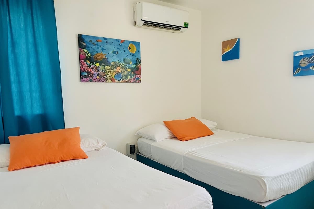 1 habitación y ropa de cama hipoalergénica