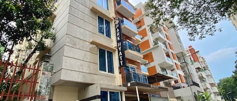 Façana frontal de l'allotjament