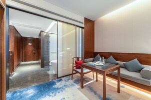 Down comforters, memory foam beds, free minibar, individually furnished