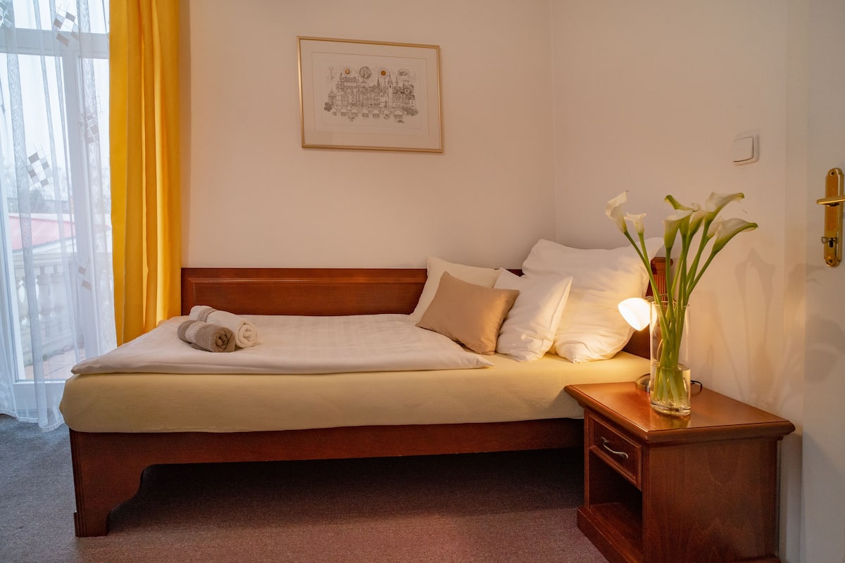 Habitación individual Confort | Escritorio, espacio para trabajar con laptop y wifi gratis
