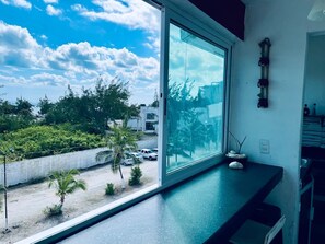 Family Apartment | Private kitchen | Full-size fridge, cookware/dishes/utensils - Punta Me Apartment with terrace  (Cancun)