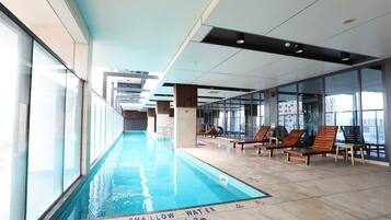 Indoor pool, a heated pool