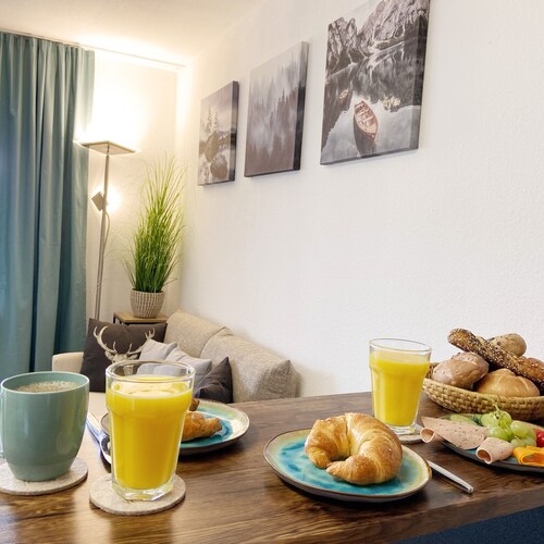 Moderne, 1-Zimmer FeWo Bergblick