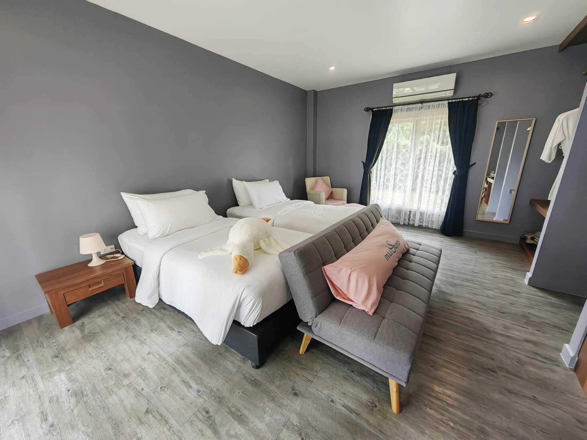 舒适客房, 1 间卧室, 海景 | 客房内保险箱、特色装修、特色家居、办公桌