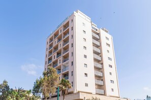 Front of property - Skyline 1BR Apt with City & Sea View (Herzliya)