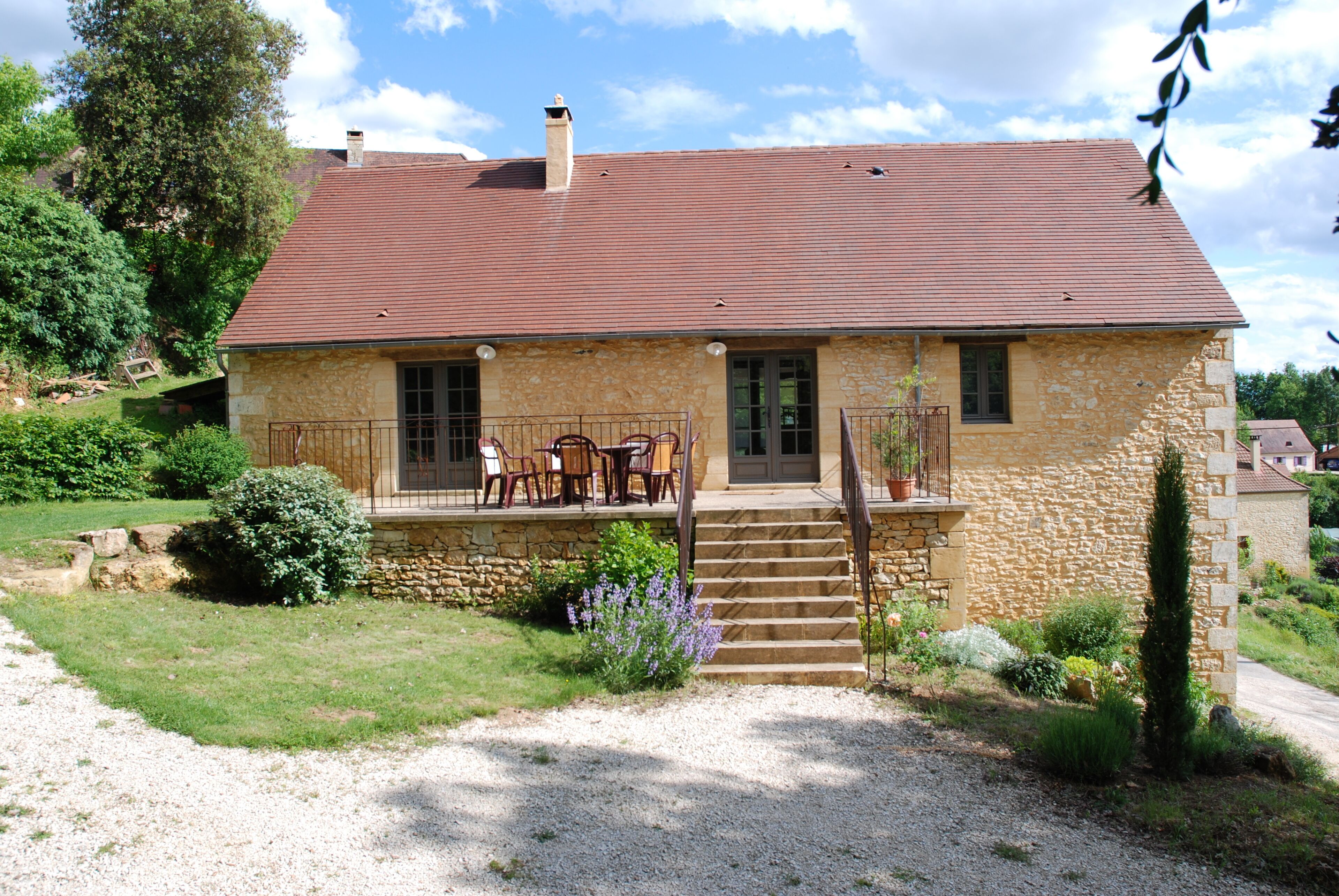 La facade de la maison