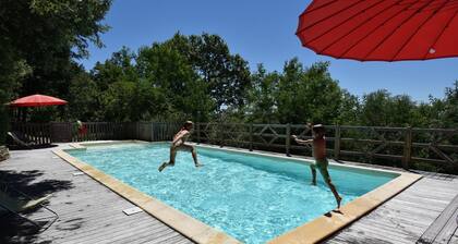 Gite La Terrasse en Périgord - La Blénie - Heated swimming pool