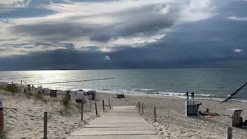 Vlak bij het strand