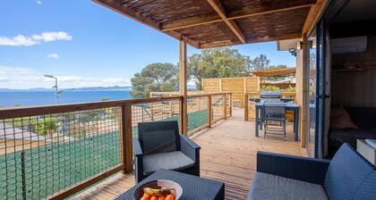 Lodge Vue Mer prĂšs de la plage avec piscine et Wi-Fi