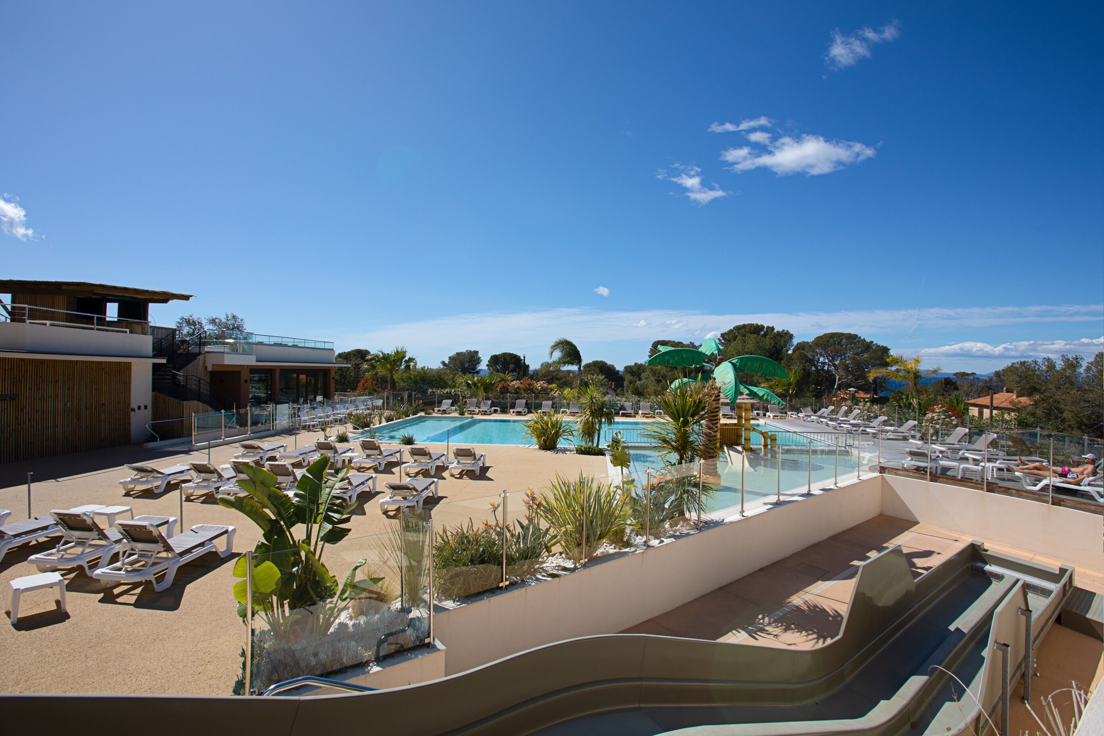 A heated pool