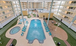 Indoor pool, outdoor pool
