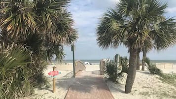 Vlak bij het strand
